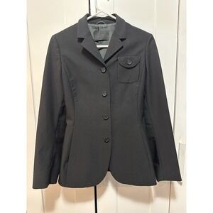 Prada Black Blazer Coat Jacket Size 44 runs small